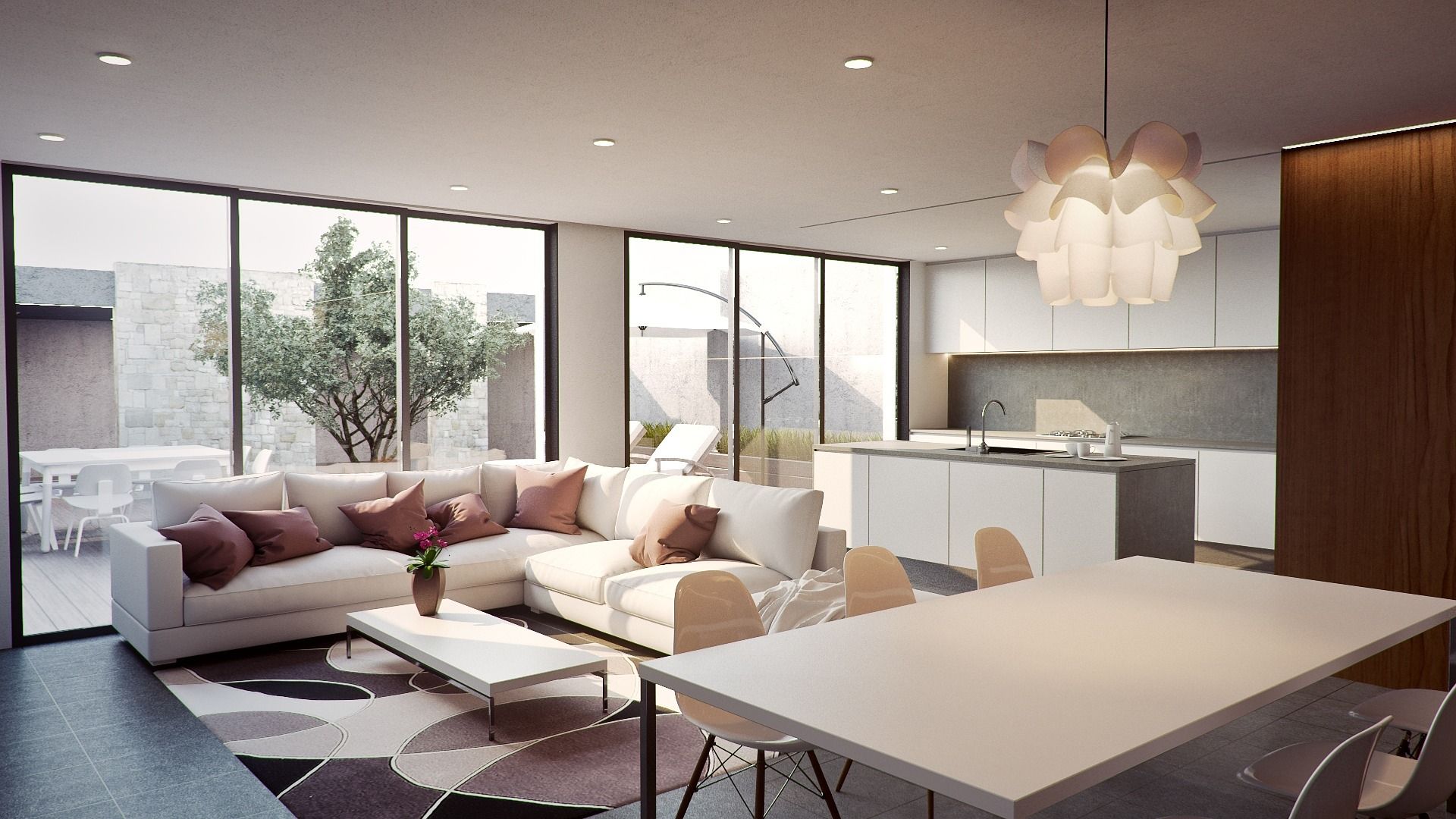 spacious living space