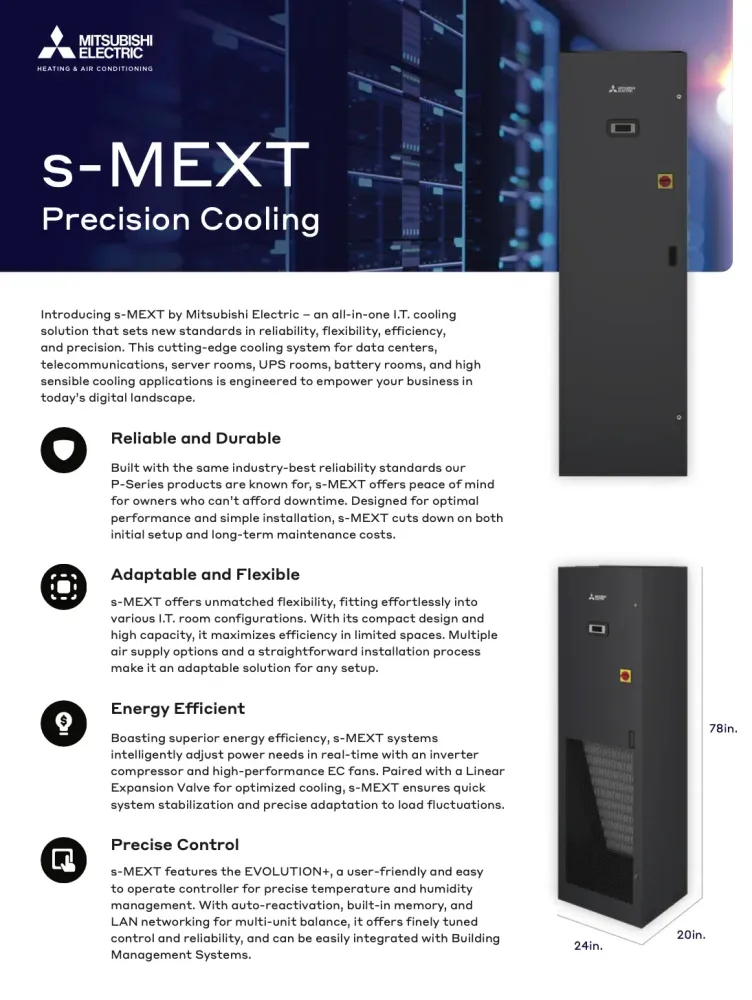 mitsubishi electric s-mext sales sheet preview thumbnail