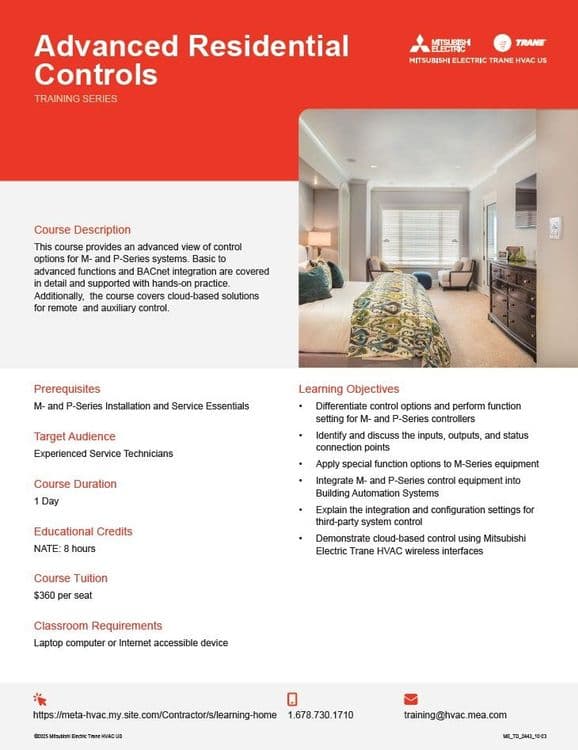 Advanced Residential Controls Flier
