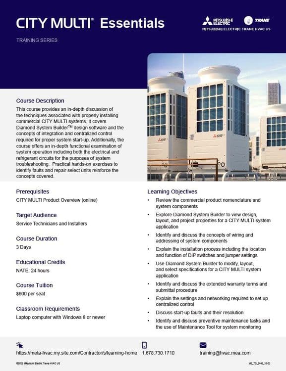 City Multi Essentials Flier