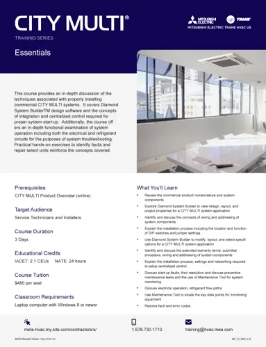 city-multi-essentials-training-flyer cover preview
