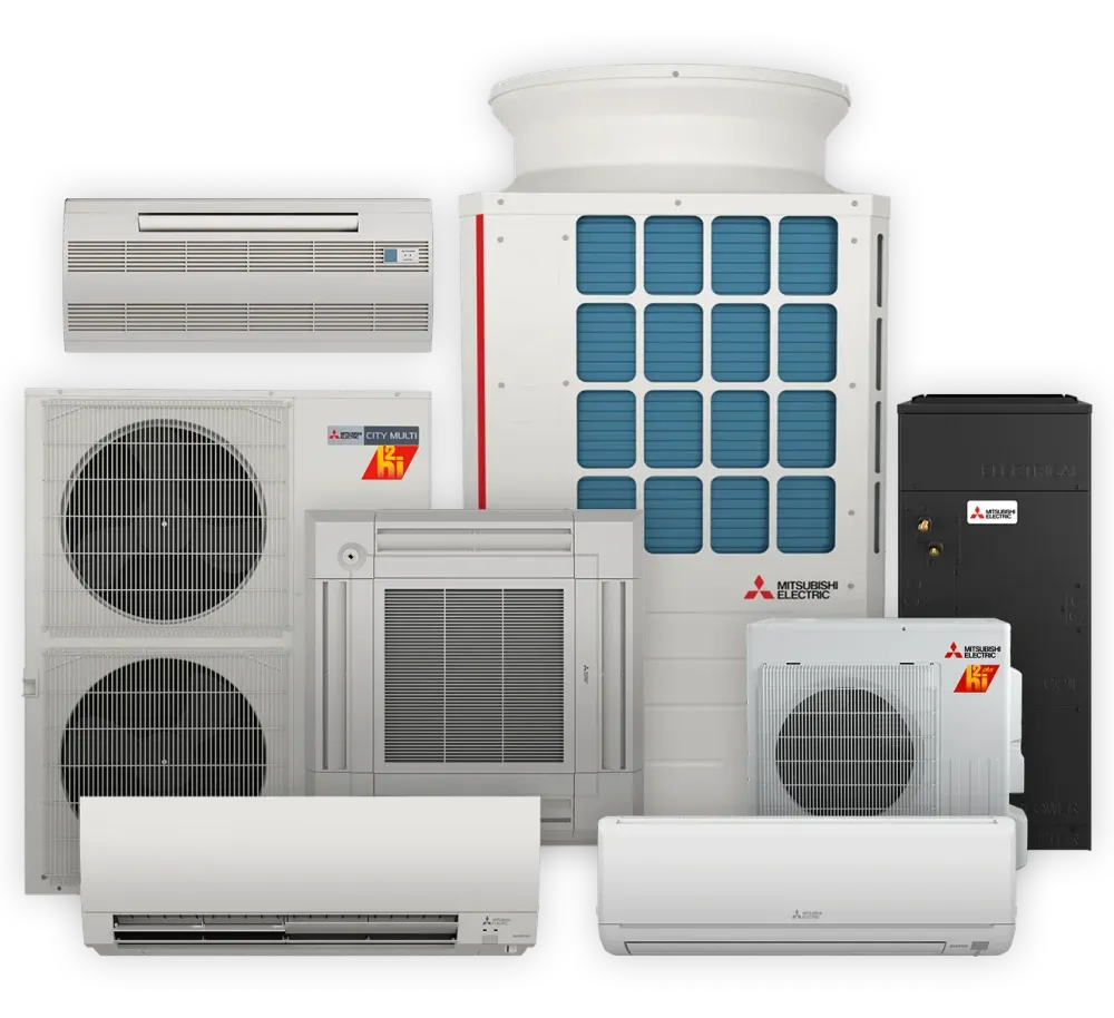 mitsubishi electric trane hvac range of all-electric heat pumps