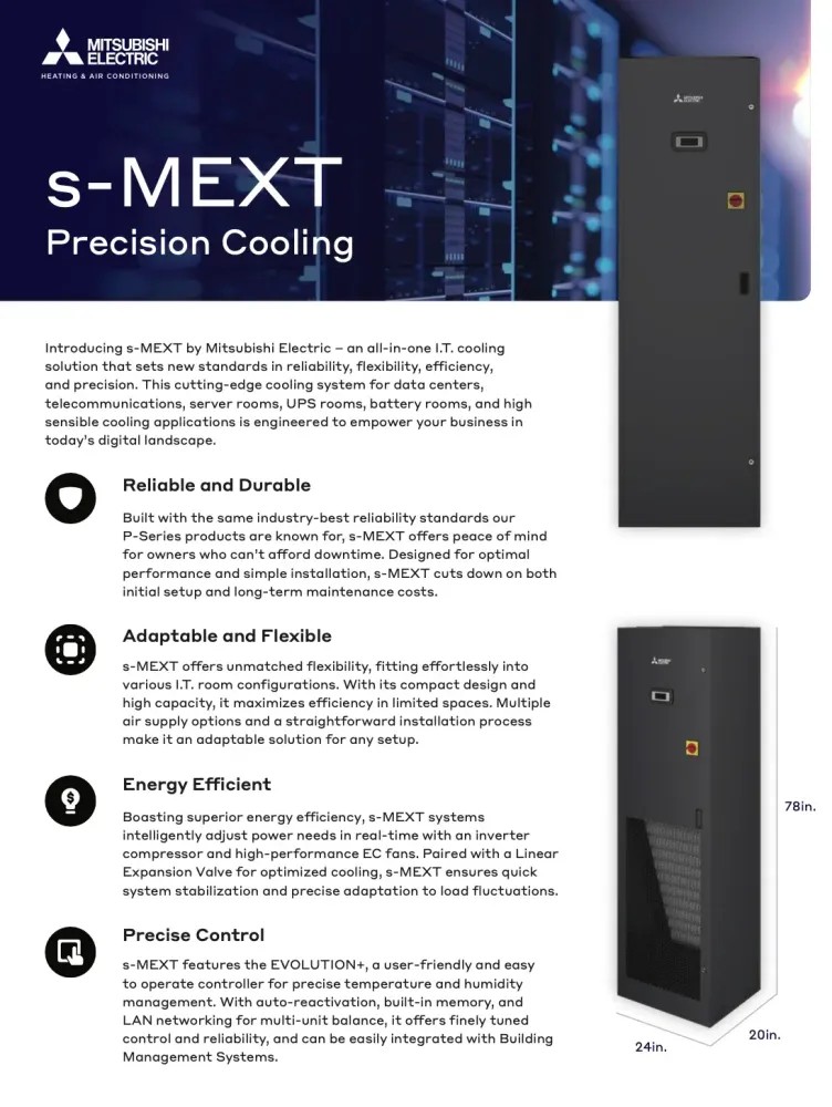 mitsubishi electric s-mext sales sheet preview thumbnail