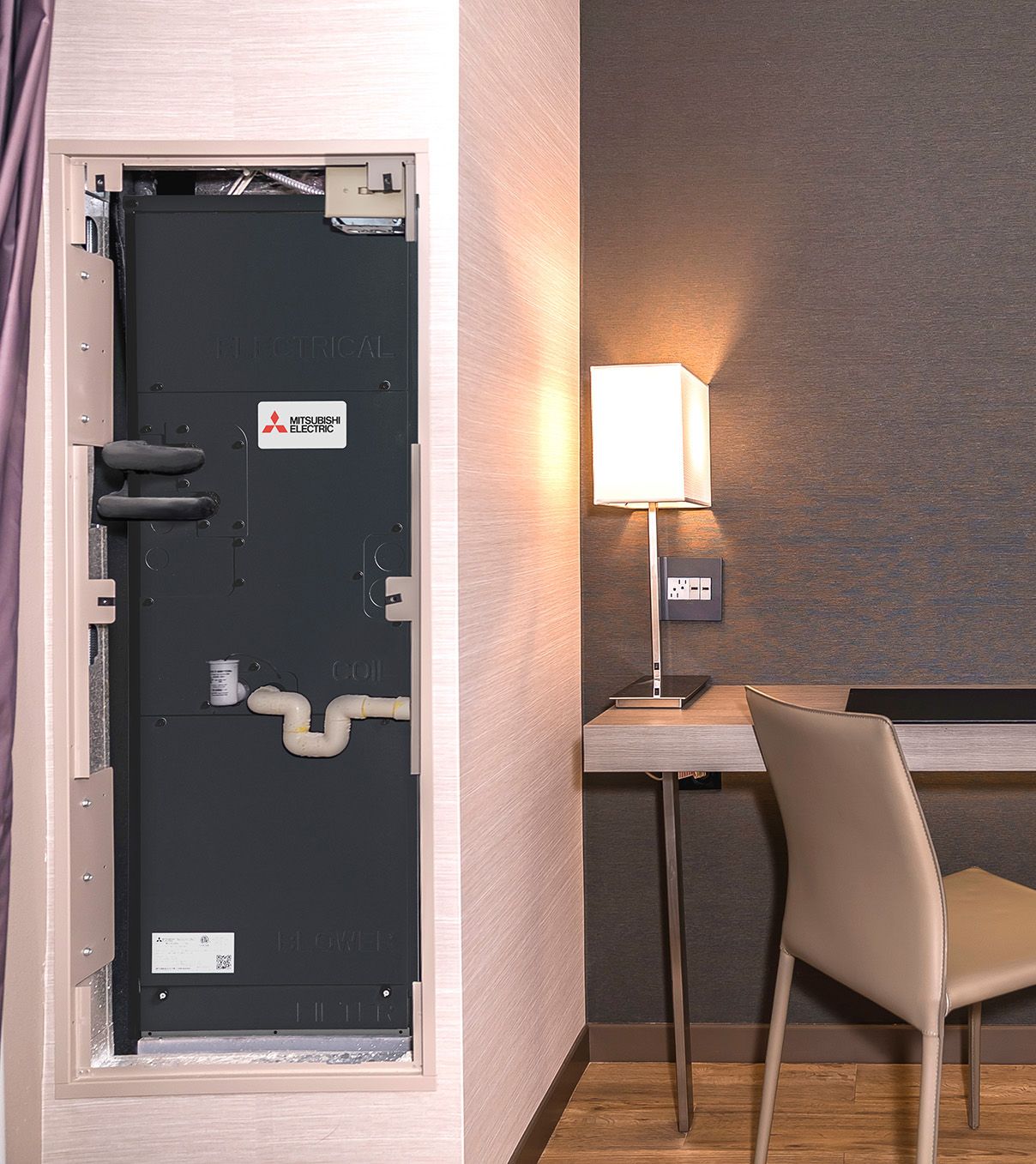 Air handler installed