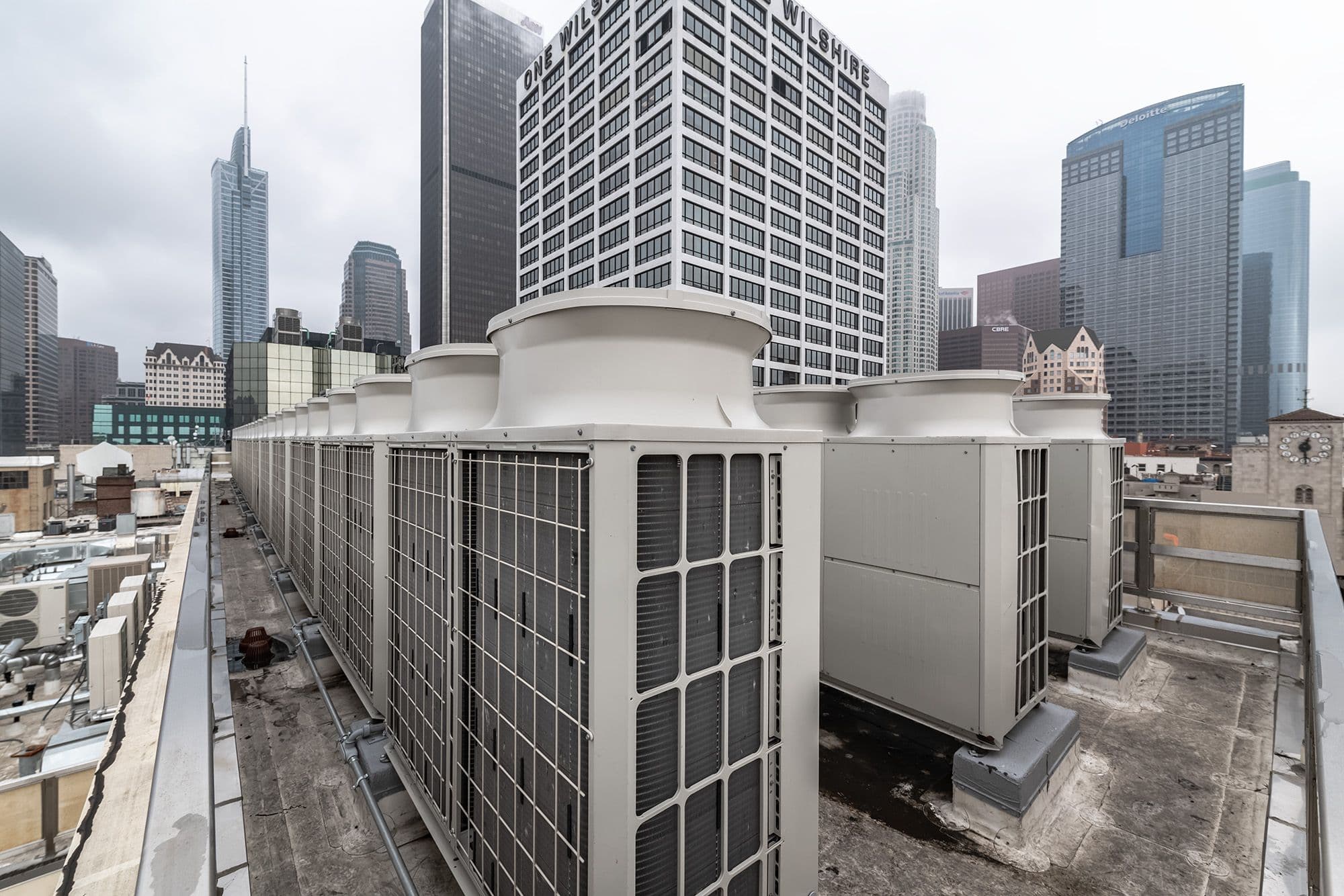 City Multi installed Hotel roof