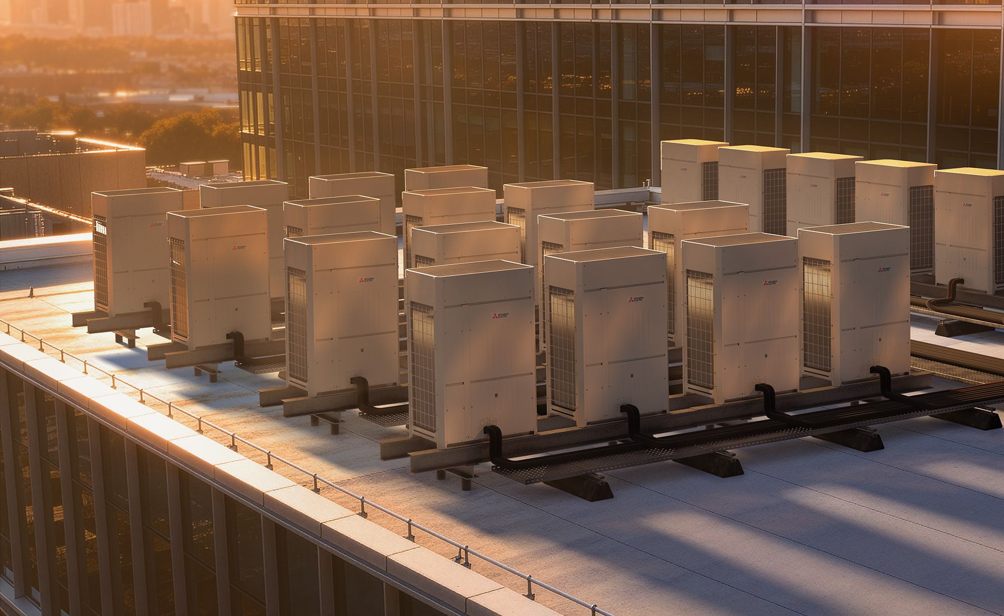 CITY MULTI rooftop install