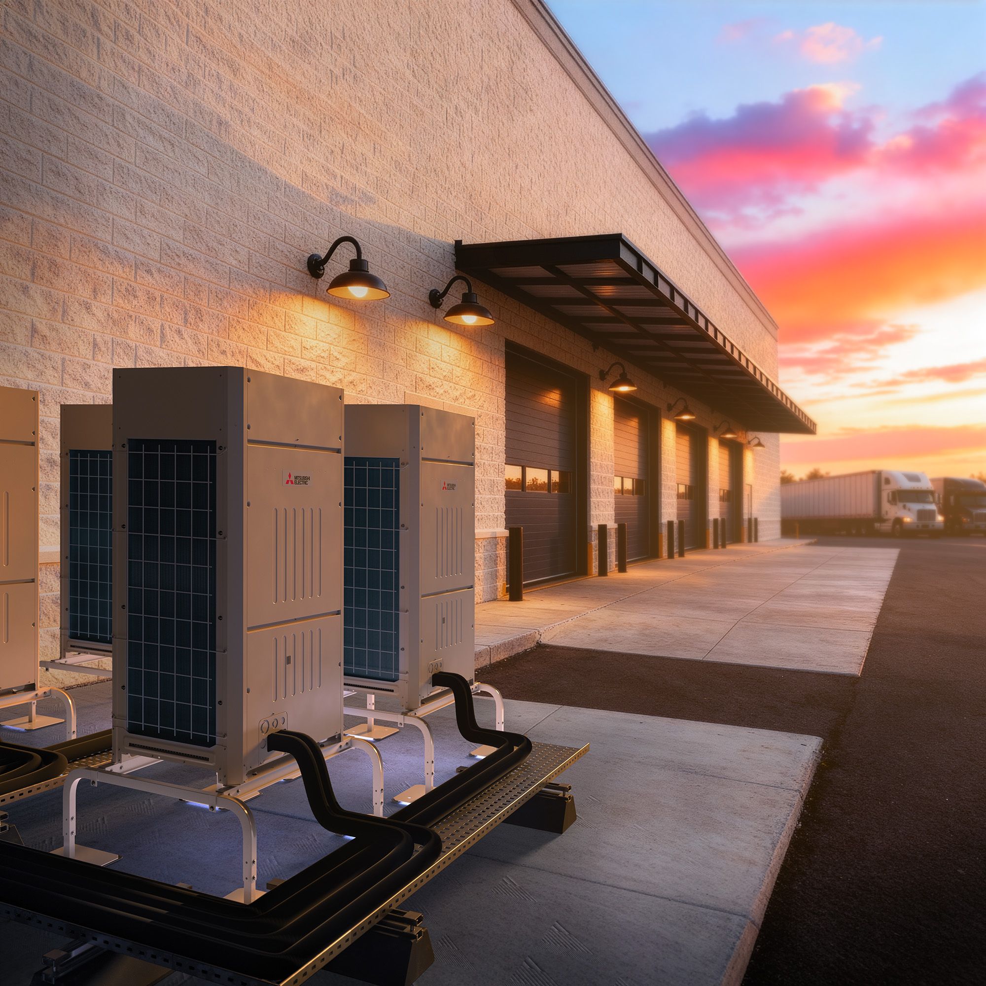 CITY MULTI Clean install sunset view