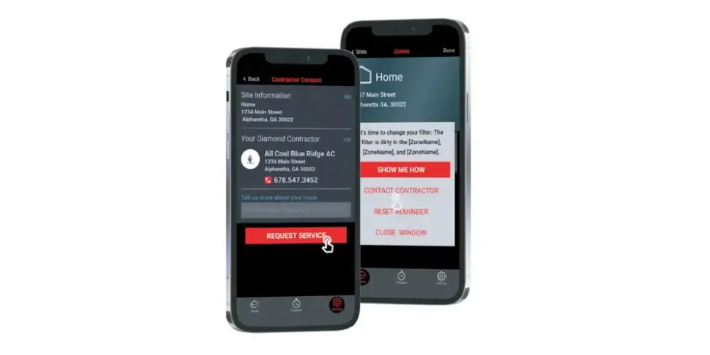 New smart feature connects HVAC contractors and homeowners within app for enhanced service