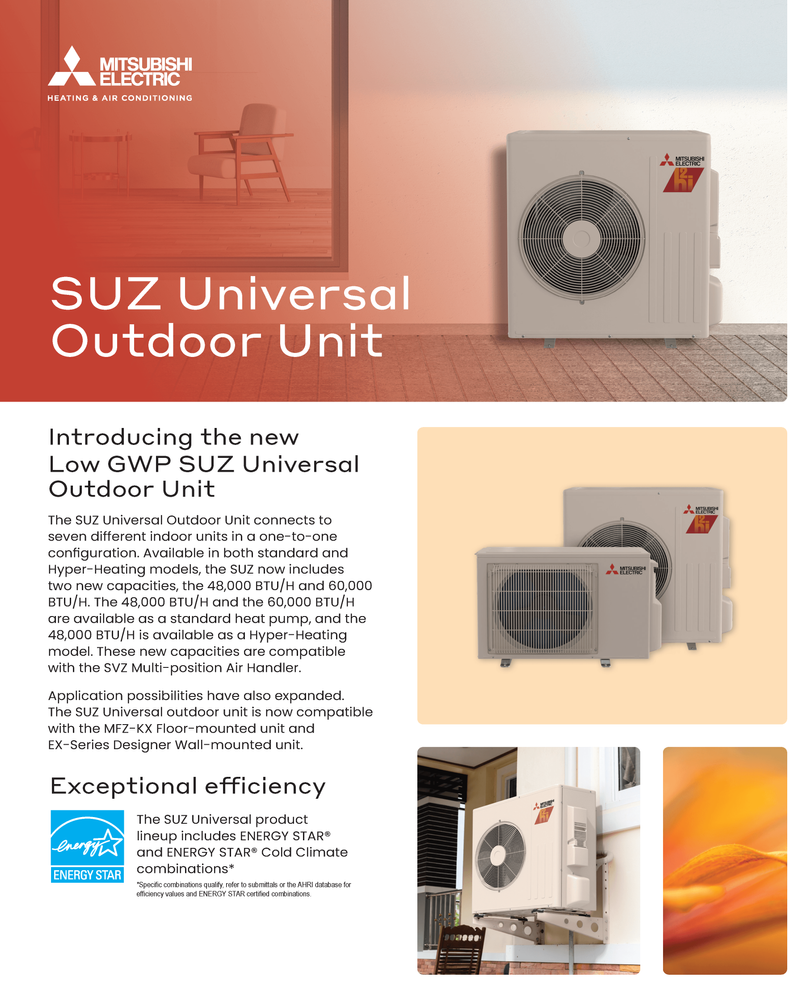 Universal Heat Pump outdoor unit product guide cover preview