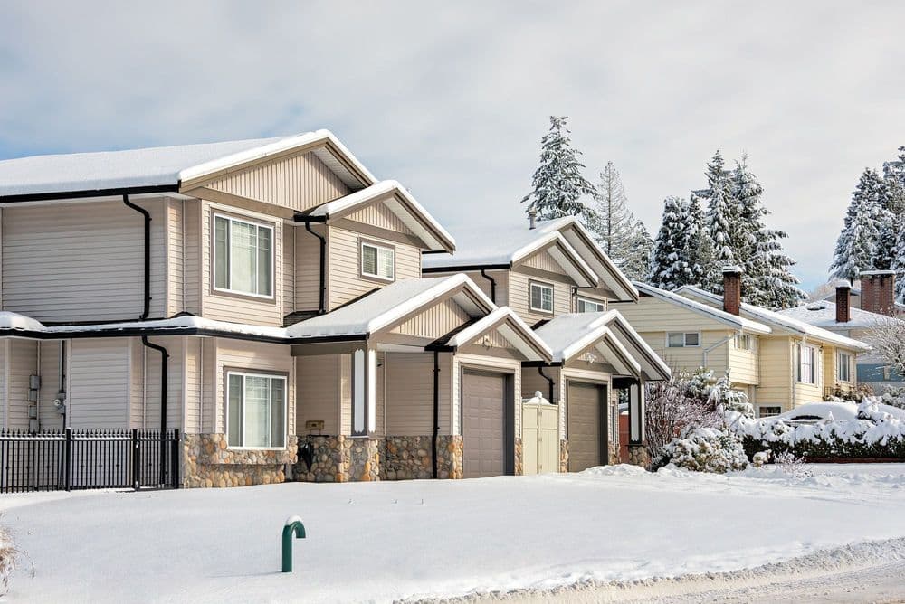 house in winter