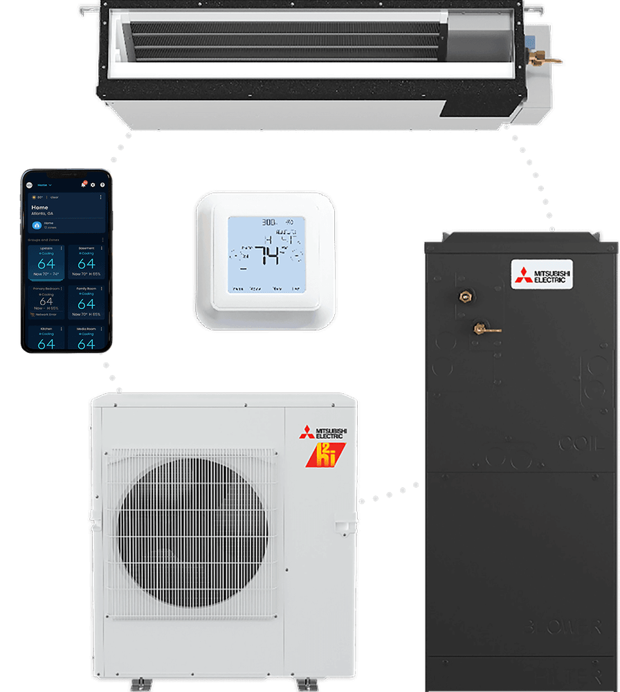 family of products for mitsubishi's ducted HVAC solutions