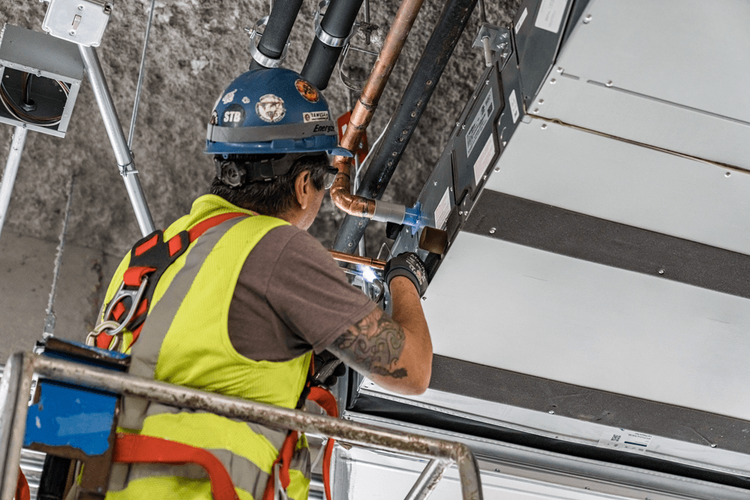 Mitsubishi Electric contractor training — professional HVAC installation and training program