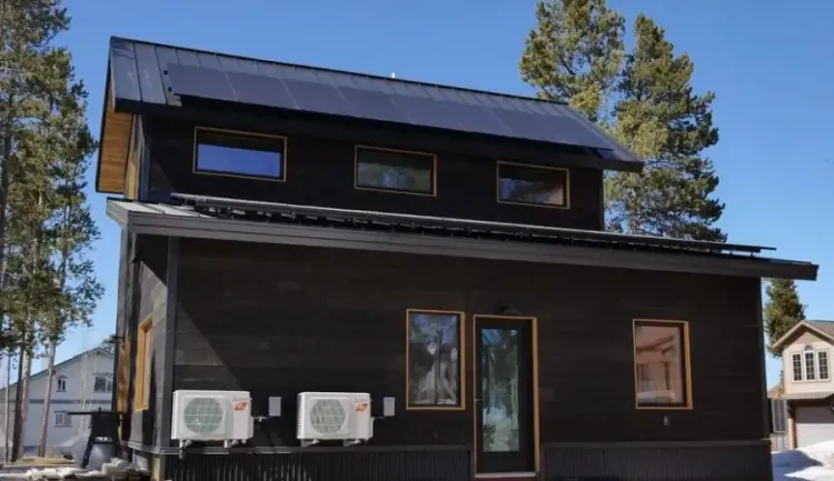 Solar Decathlon Sparc House Meets Energy Goals Using All-Electric Heating and Air-Conditioning Systemhome outdoors wood architecture house building family daylight travel window sky old calamity museum nostalgia vehicle roof rustic bungalow