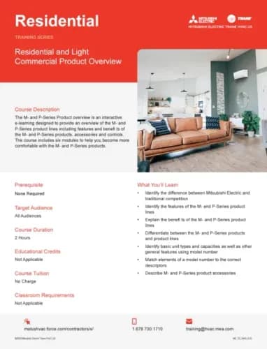 residential-light-commercial-product-overview-training-flyer cover preview