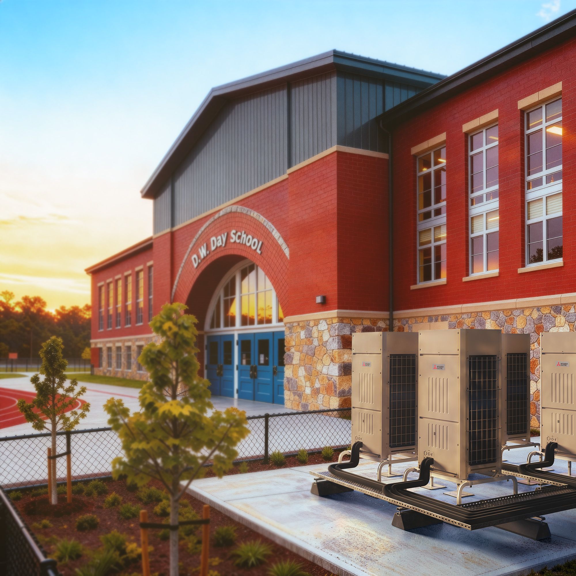 CITY MULTI uses a smaller footprint