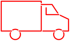 Red Delivery Truck Icon