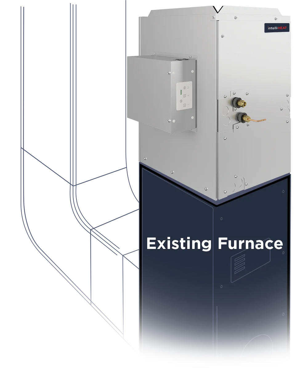 intelli-HEAT dual fuel cased coil on existing furnace